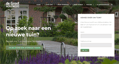 Desktop Screenshot of degroothoveniers.nl
